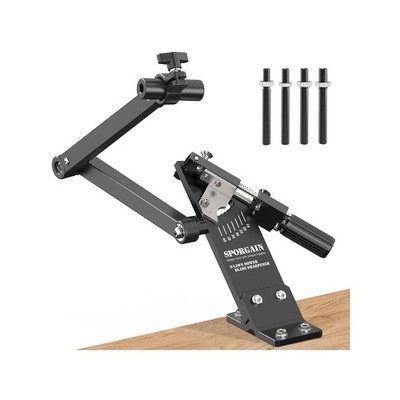 SporGain [Updated] Lawn Mower Blade Sharpener 15°-45° Adjustable Frame Black
