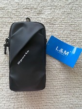 L M Sports Waterproof Running Armband Phone Pouch with Crossbody Strap