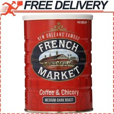 New Orleans Famous French Market Coffee Chicory Medium Dark Roast 12 oz Can