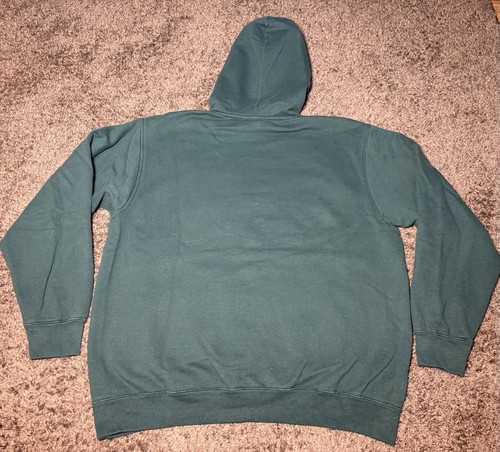 Vtg Y2K Philadelphia Eagles NFL Hoodie Pullover Sweatshirt Size Medium Green - Picture 5 of 5