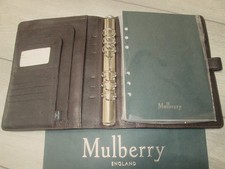 AUTHENTIC BROWN LEATHER MULBERRY PLANNER FILOFAX WITH NEW 2026 DIARY INSERTS