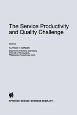 Harker - Service Productivity and Quality Challenge - New paperback or - X555z