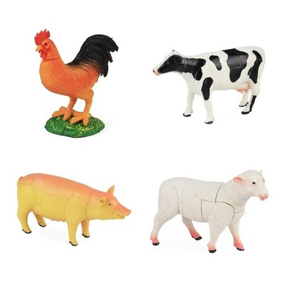 4D Poultry Model Building Toy Creative Animal Puzzle Building Blocks Learning