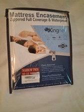 Zippered RV Narrow TwinMattress Protector for RV Camper Twin Bed 100 Waterproof