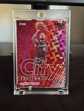 2021-22 Panini NBA Hoops - City Edition Damian Lillard #12 Holo Artist Proof /25