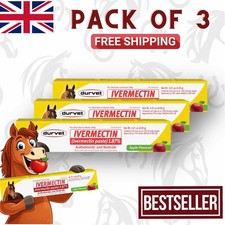 Pack 3-Horse Apples Flavored 6.08 g 1.87% Horse Dewormer in uk