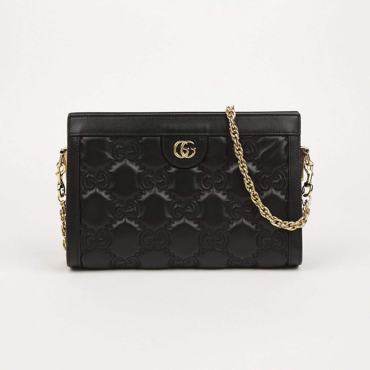 GUCCI|SHOULDER BAGS (702200 UM8HG 1046) Gucci 702200 GG Matelassé Small Leather Shoulder and