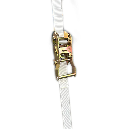 Heavy Duty White Ratchet Strap 1in x 12ft Tie Down Commercial Cargo Anchor 25 Pk - Picture 10 of 10