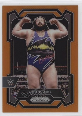 2024 Panini Prizm WWE Orange Prizm 54/99 Earthquake #104 11q6