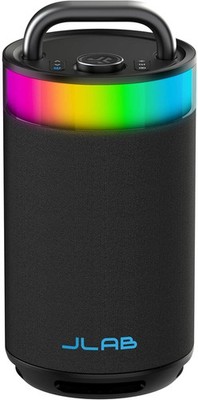 JLab Epic Party Bluetooth Speaker with RGB Lighting & Controls   Black, Open Box