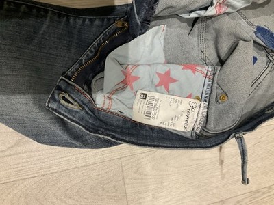 Jeans Pioneer Damen L 32 Blau Used Look Gebraucht