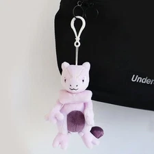 Pokemon Mewtwo Clip-On Plush Mascot Stuffed Animal Keychain Bag Clip