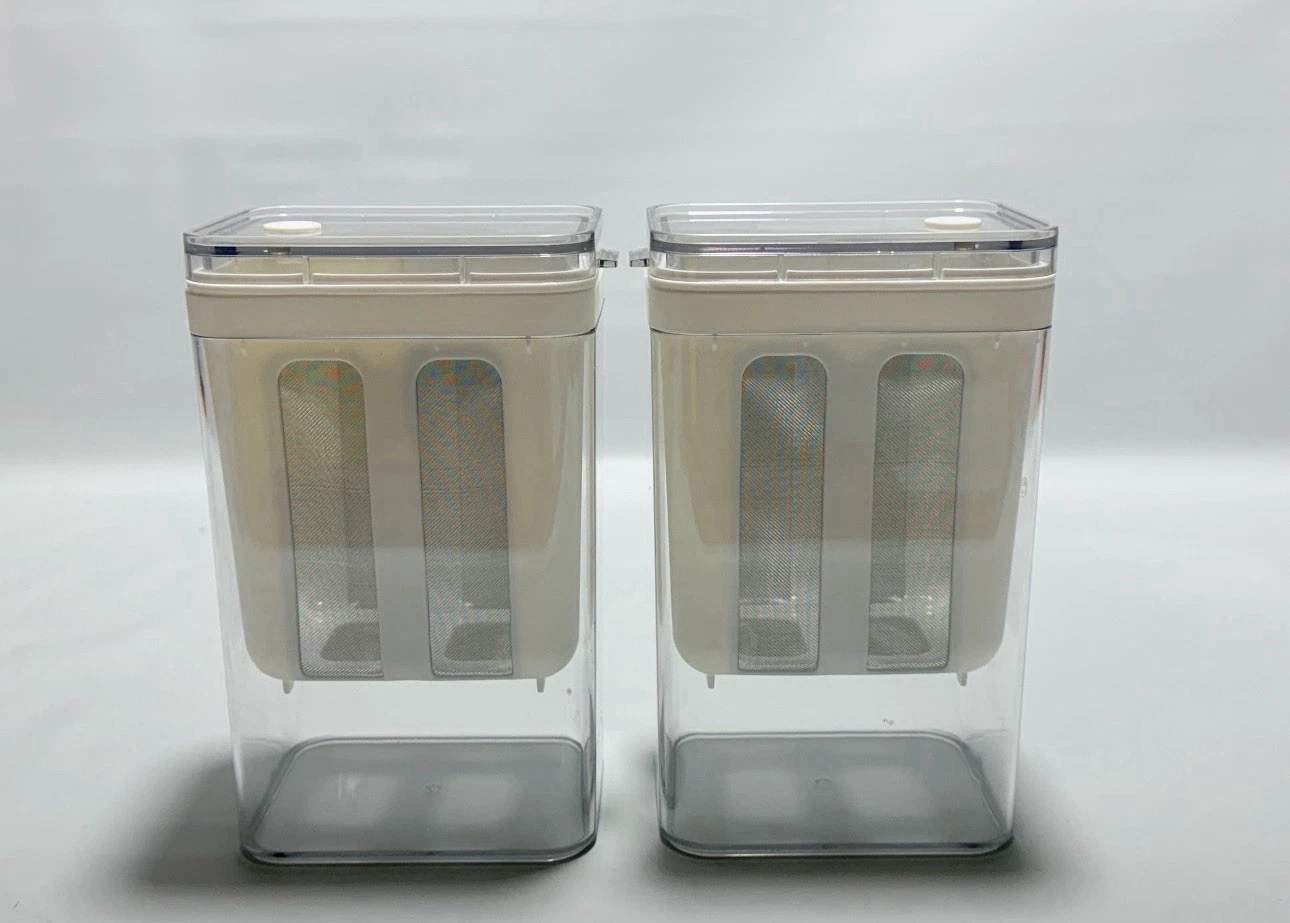 2 Pack Greek Yogurt Strainer BPA Free Whey Separator Containers White
