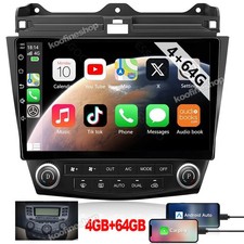 64G For Honda Accord 2003-2007 Apple CarPlay Android15 Car Stereo Radio GPS WIFI