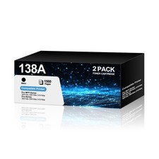 138A Toner Cartridges 2 Black with Latest Chip Compatible for HP 138A W1380A ...
