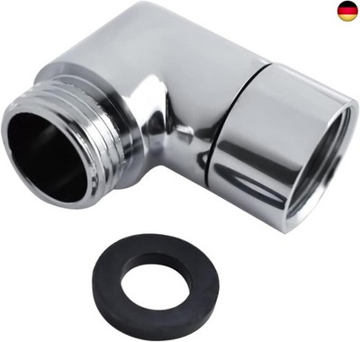 Duschschlauch Adapter 1/2 zoll Winkel 90 Grad, Winkelanschluß für Duschkopf, S
