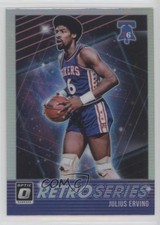 2018-19 Panini Donruss Optic Retro Series Holo Prizm Julius Erving #21 HOF 02v3