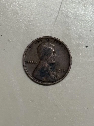 1917 Lincoln Wheat Penny (Wheat Cent) • Circulated • Strong Date