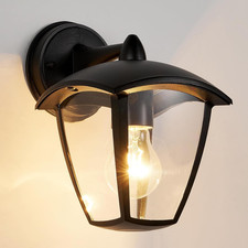 Outdoor Wall Lights, E27 outside Lights Mains Powered, IP54 Weatherproof Aluminu