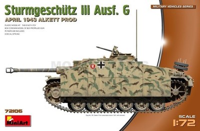 Miniart 72106 1/72 Sturmgeschutz III Ausf. G April 1943 Alkett Prod.