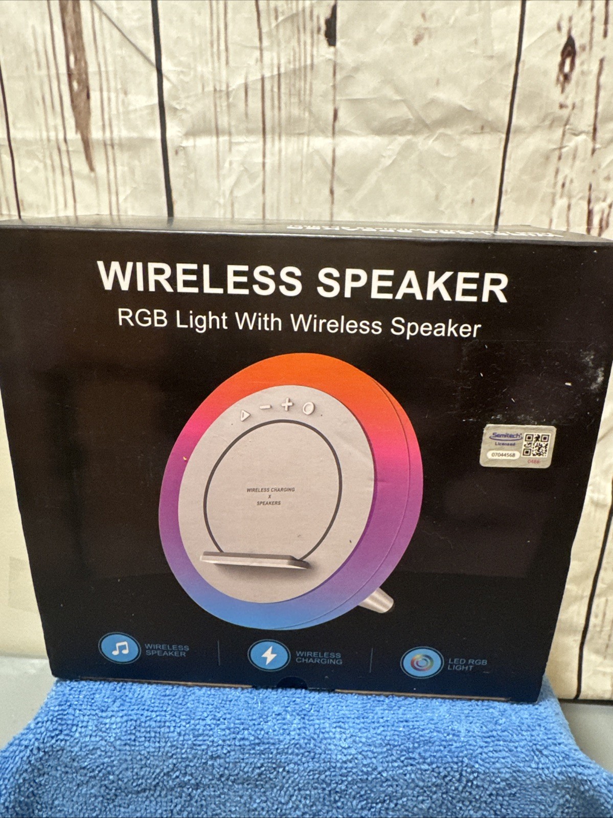 RGB Wireless Speaker with Built-in Charging & Color Lights