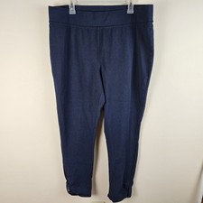 Denim  Co. D  Co Women's Pants Sz XL Blue Active Stretch Slim Tapered leg