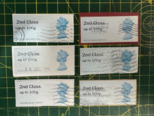 x6 Post & Go Machin 2nd Class MA12 /14 Type II /IIa - SG: FS93 - See Description