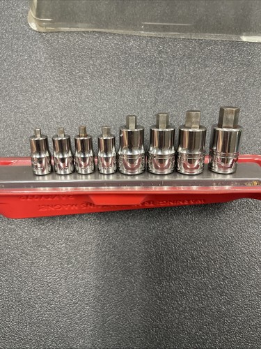 Snap-on Tools USA 8pc Mix Drive SAE Stubby Hex Bit Socket Set 208EFTAXSY - Picture 7 of 8