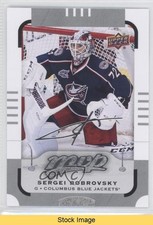 2015-16 Upper Deck MVP Silver Script Sergei Bobrovsky #6 READ 0q1