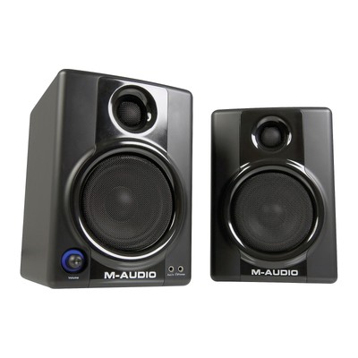 M-AUDIO AV 40 Powered Studiophile Stereo Speaker Monitore Black Gloss Boxed Set