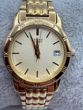 Vintage Ladies Citizen 1012-K13131 Gold Tone Quartz Watch New Battery