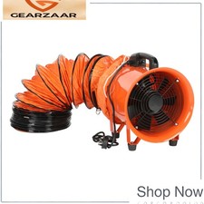 Portable Fume Extractor 3400m³/H Airflow 12" Dust Smoke Fan with 10m Duct