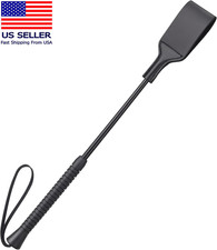 18 Inch Horse Whip, Premium Riding Crop Horse Whip for Equestrian Sports,Black,