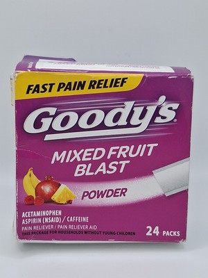 Goody's Fast Pain Relief, Mixed Fruit Blast, 24 powder packs