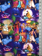 Disney Aladdin Jasmine Agrabah Custom Fabric Fat Quarter 18  x28  Spandex