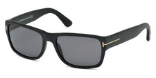 New Tom Ford Men Geometric Sunglasses FT0445 Mason 02D Matte Black /Smoke 58mm