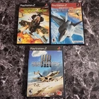 PS2 Game Flight Simulator Lot of 3 Ace Combat 4 Thunder Strike & Rebel Raiders