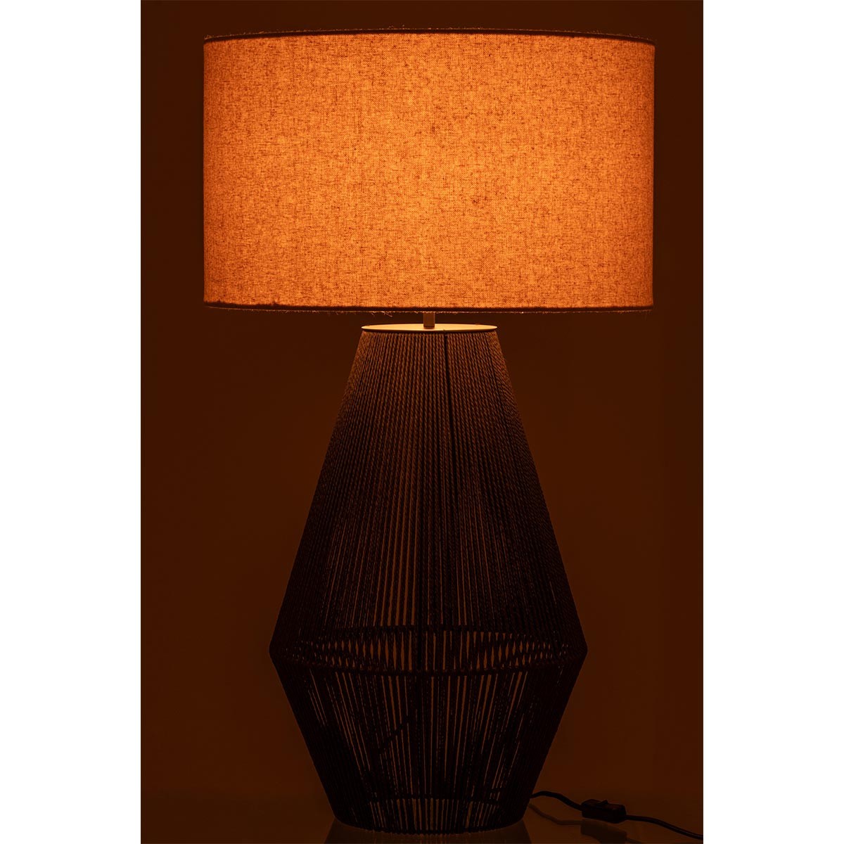 Lampe à poser design Striing grand modèle noir pour table basse - 3