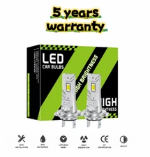 Lasfit LED High/Low Beam Conversion Kit H7 Bulbs Super Bright 6000K Plug&Play 