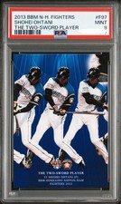 2013 BBM Hokkaido Nippon-Ham Fighters Shohei Ohtani Rookie Card #F97 PSA 9