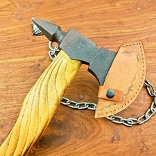 HAND FORGED Carbon Steel Hatchet Viking AXE, Tomahawk Axe, battle ready Axe 7470