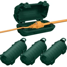 4Pc Outdoor Extension Cord Cover IP54 Weatherproof Cable Protector ElectricalBox