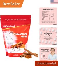 Cinnamon Flavor Xylitol Gum - 500 Count Jar, Aspartame-Free, Delight