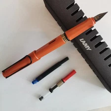 New Lamy Fountain Limited Safari All matte Orange Fine Nib Pen