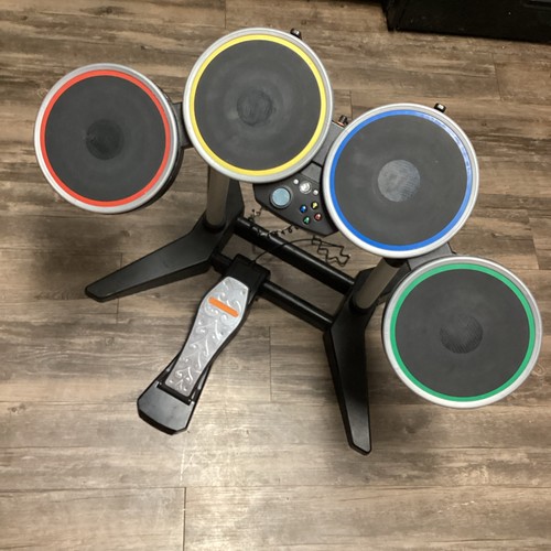 Xbox 360 Harmonix Wireless Rock Band Drum Set XBDMS2 with Pedal Tested
