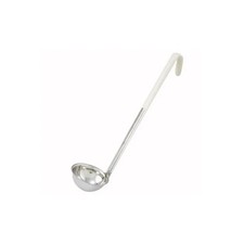 Winco LDC-4 4 oz. Stainless Steel Ladle w/ Green Handle
