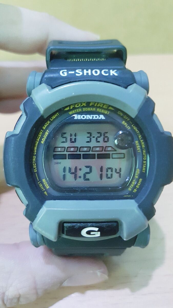 Vintage G-Shock Collectible DW-002 Honda Army Black Gray Vintage G-Shock Collectible DW-002 Honda Army Black Gray