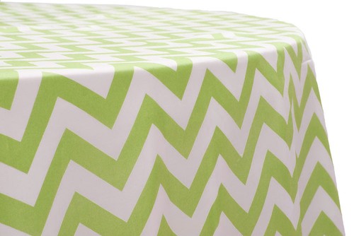 Tablecloth Chevron Seamless Round 54" By Broward Linens (Variety Of Colors) - Picture 5 of 15