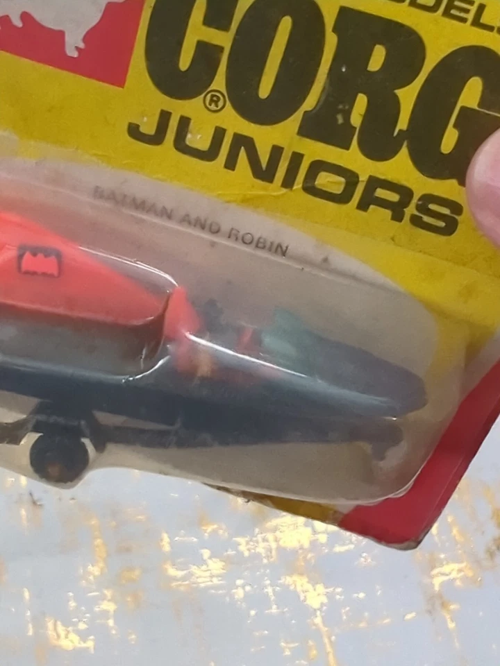 Corgi Juniors 1967 Batboat Batman & Robin #1003 modelo de coche a escala fundido a presión juguete #4 Foto 4 de 4