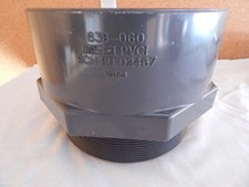 SPEARS 836-060 PVC SCH 80 MALE ADAPTER, MIPT AND SOCKET, 6-INCH